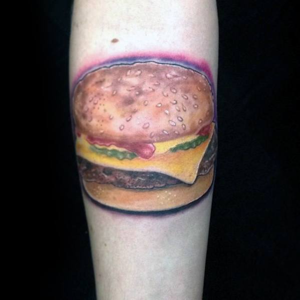 tatouage hamburger 37