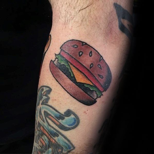 tatouage hamburger 39