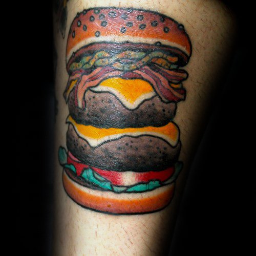 tatouage hamburger 49