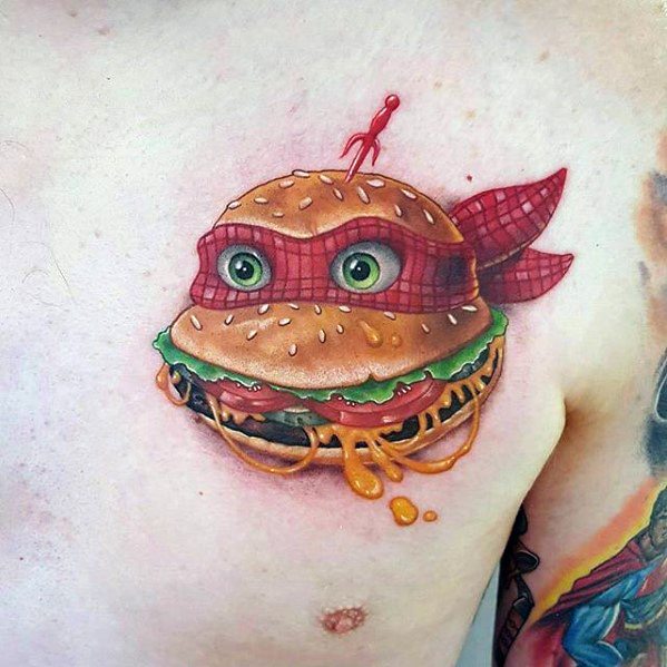 tatouage hamburger 65