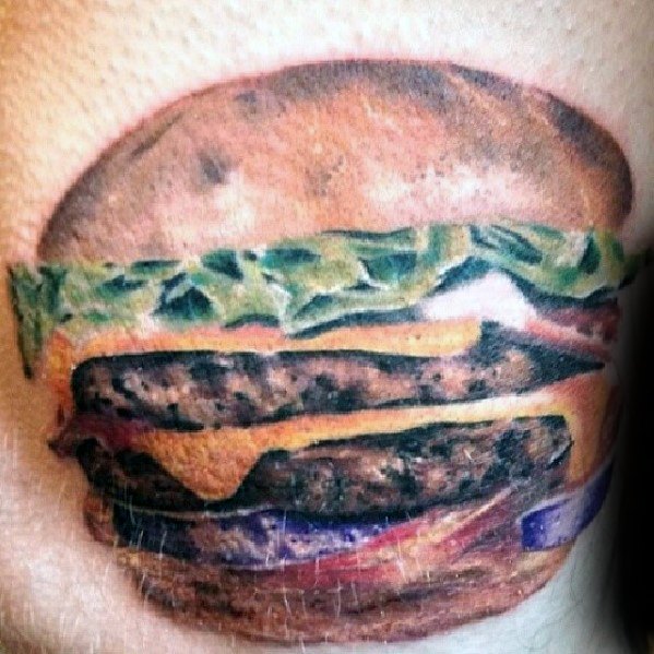 tatouage hamburger 67