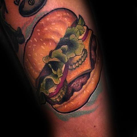 tatouage hamburger 77