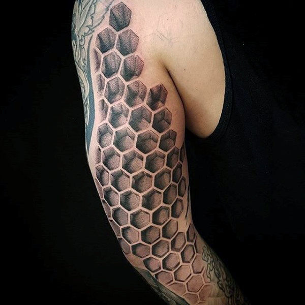 tatouage nid abeilles 63