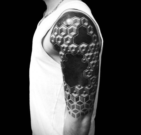 tatouage nid abeilles 77