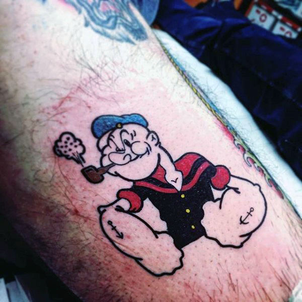 61 Tatouages de Popeye : Meilleurs dessins et signification