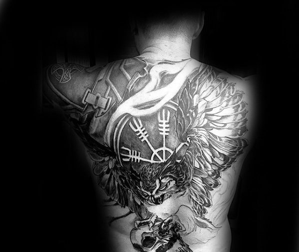 tatouage symbole viking aegishjalm 19