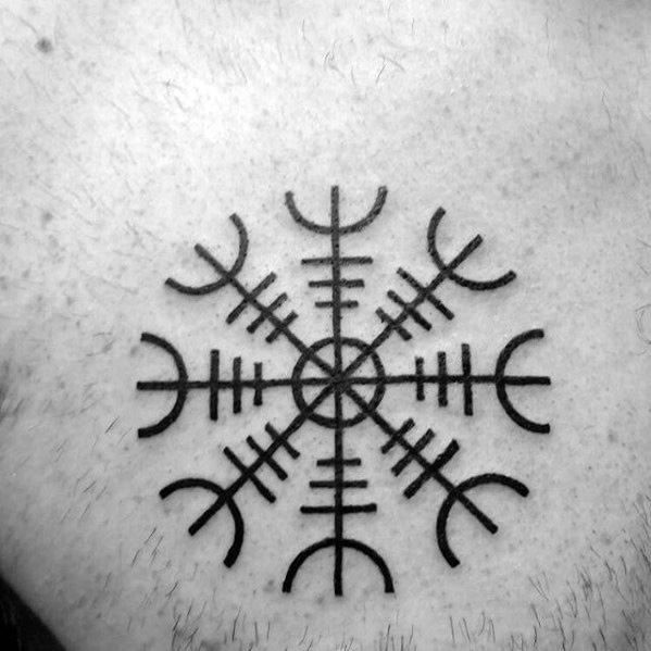 tatouage symbole viking aegishjalm 41