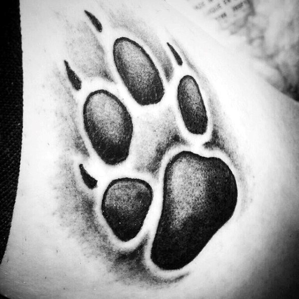 tatouage empreinte chien 114