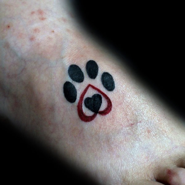 tatouage empreinte chien 120