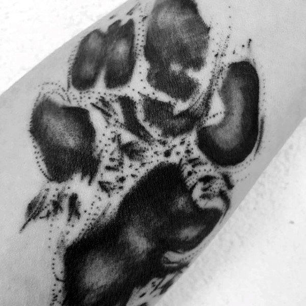 tatouage empreinte chien 16