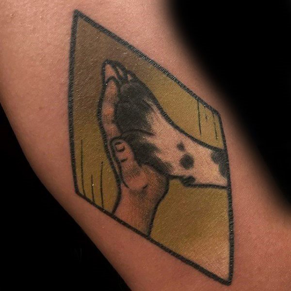 tatouage empreinte chien 22