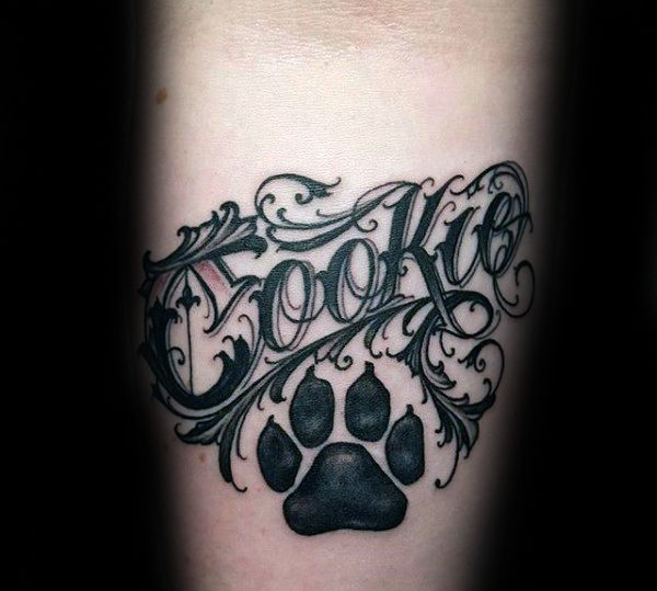 tatouage empreinte chien 36