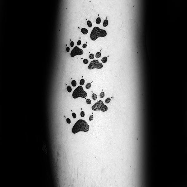 tatouage empreinte chien 50