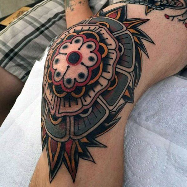 tatouage genou 118