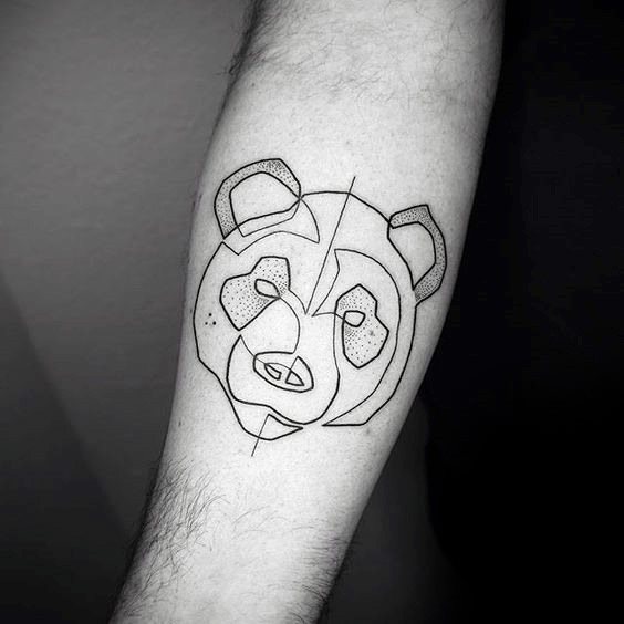 tatouage ours panda 04