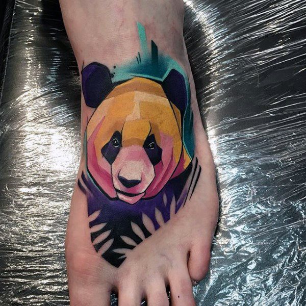 tatouage ours panda 108