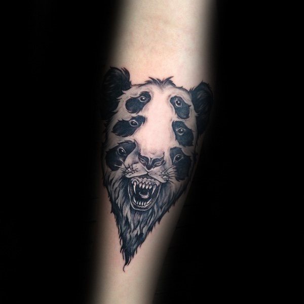 tatouage ours panda 116