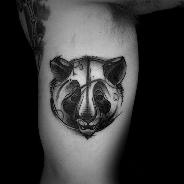 tatouage ours panda 118