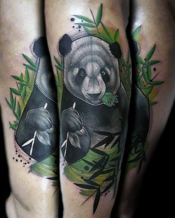 tatouage ours panda 12