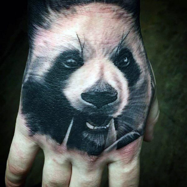 tatouage ours panda 132