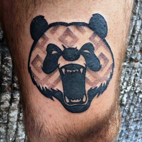 tatouage ours panda 136