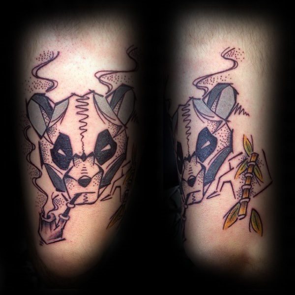 tatouage ours panda 142