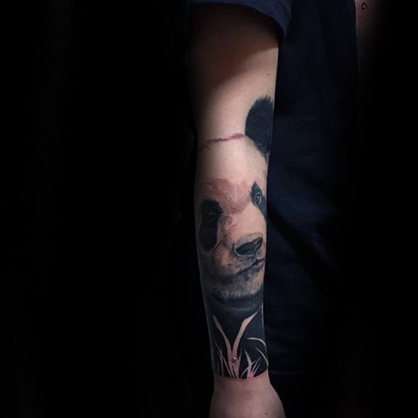 tatouage ours panda 144