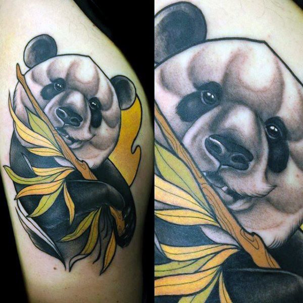 tatouage ours panda 150