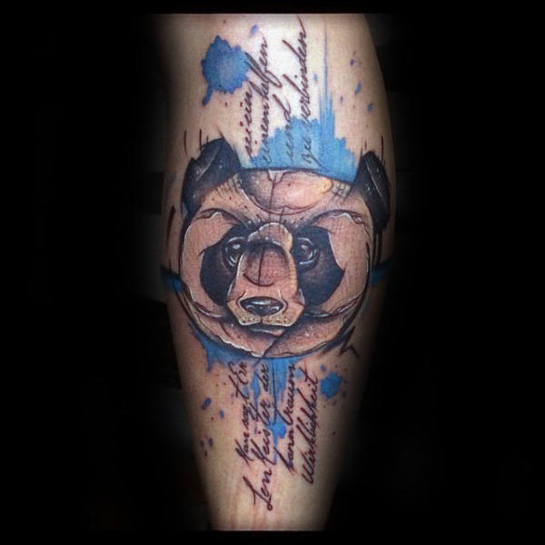tatouage ours panda 152