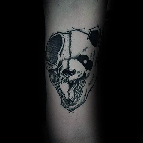 tatouage ours panda 158