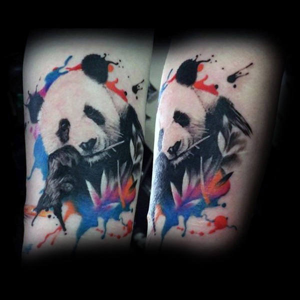 tatouage ours panda 162
