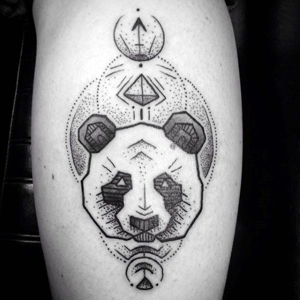tatouage ours panda 18