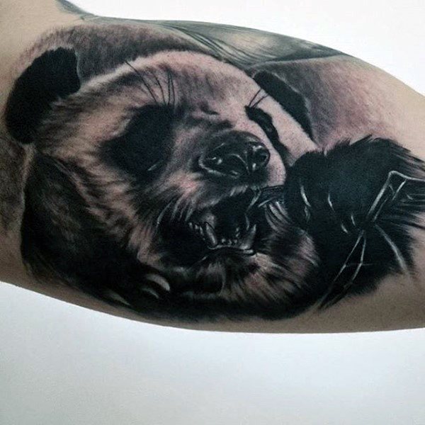 tatouage ours panda 186