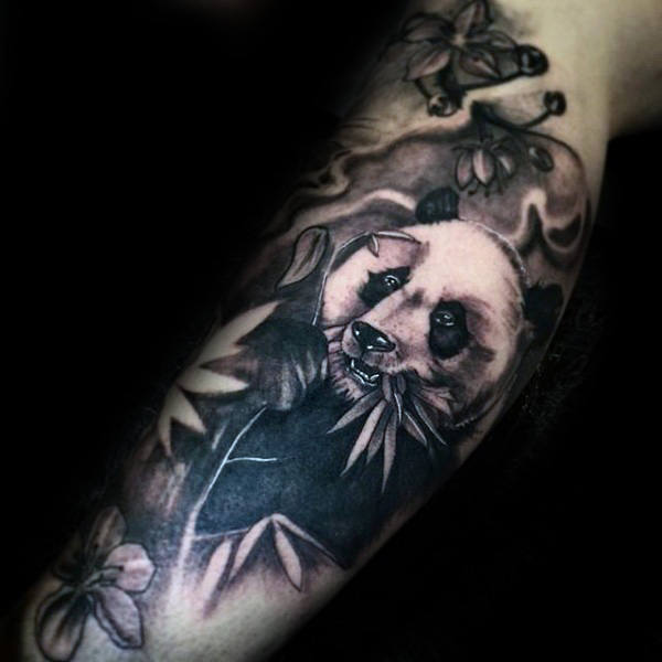 tatouage ours panda 24