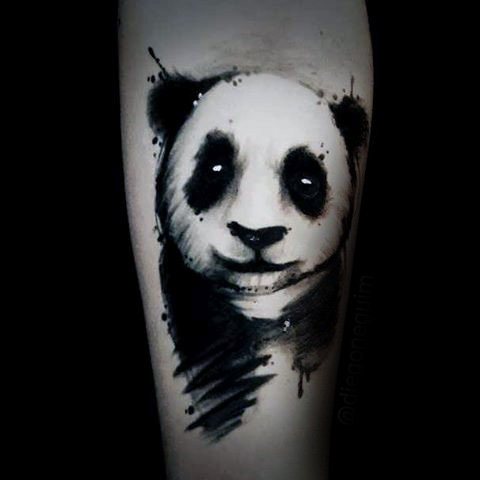 tatouage ours panda 30