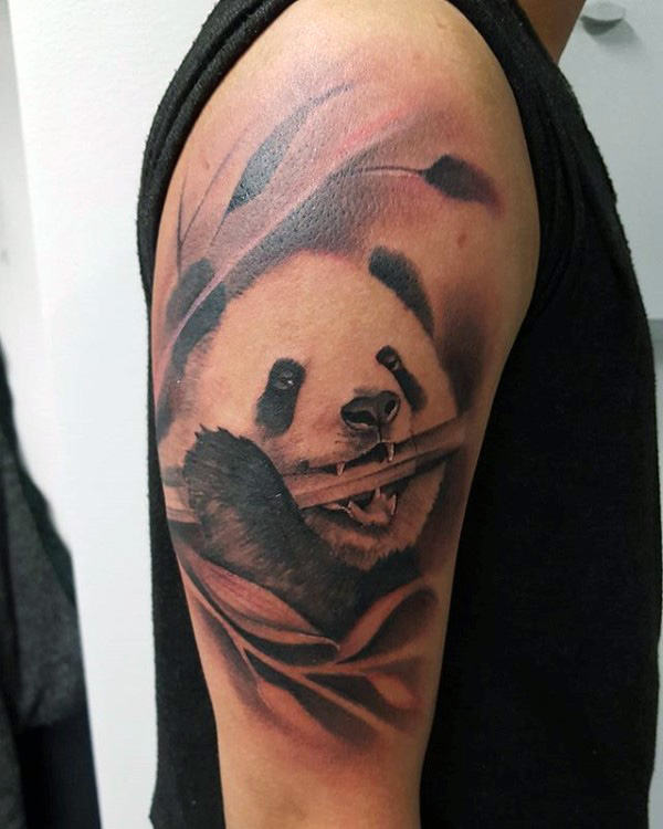 tatouage ours panda 38