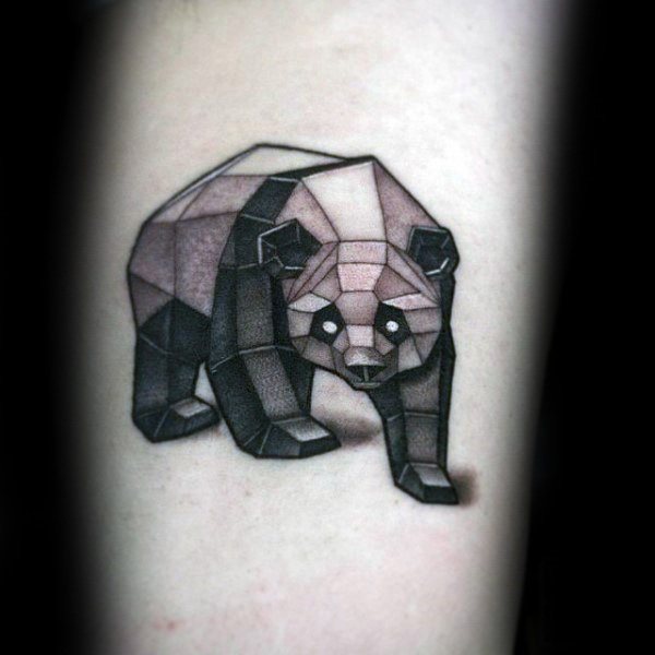 tatouage ours panda 46