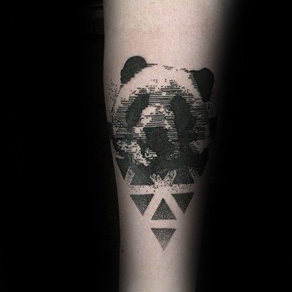 tatouage ours panda 48