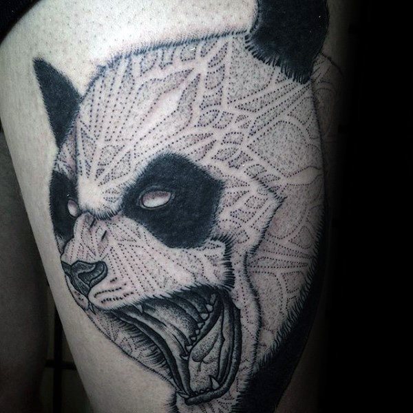 tatouage ours panda 56