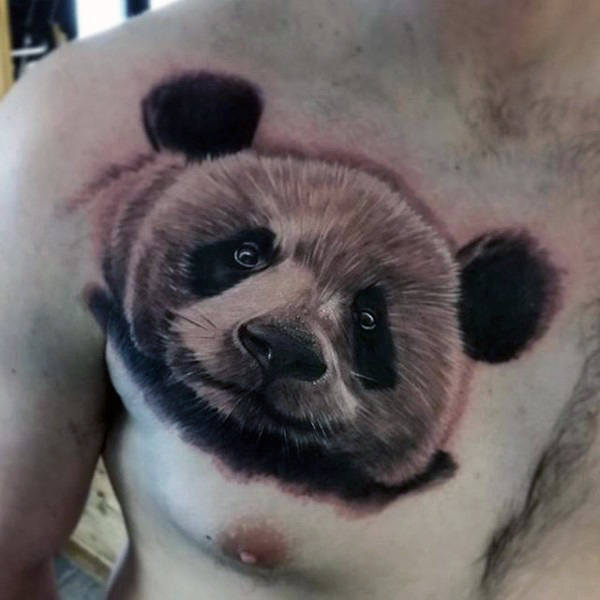 tatouage ours panda 58