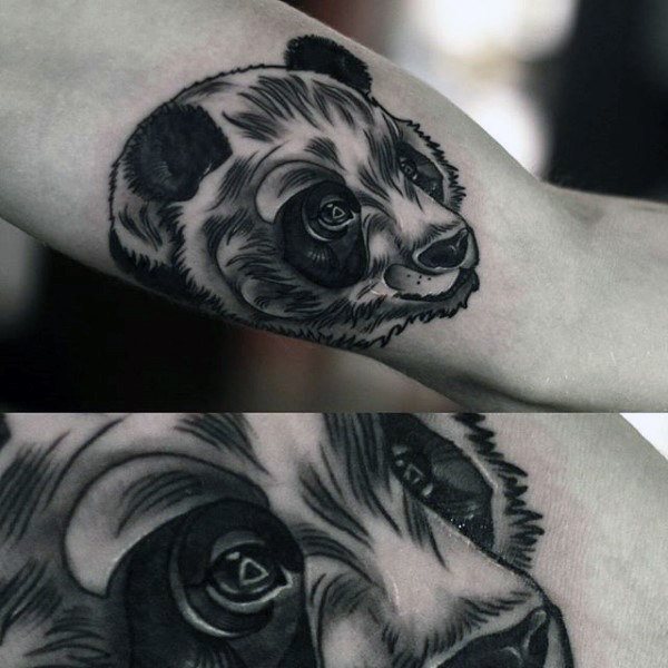 tatouage ours panda 64