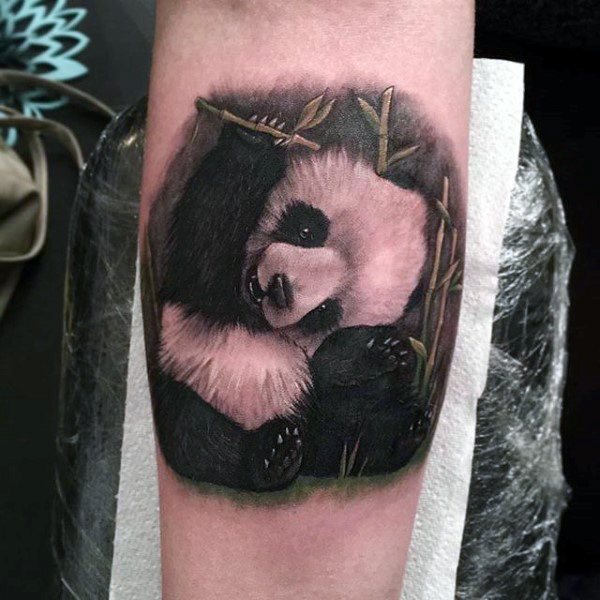 tatouage ours panda 70