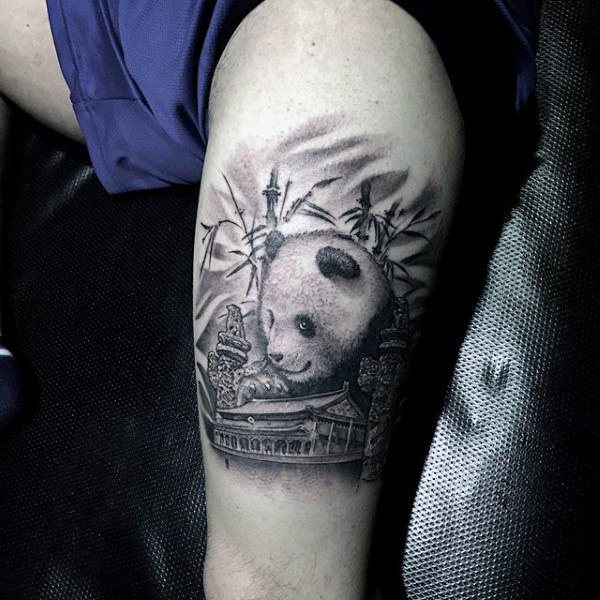 tatouage ours panda 76