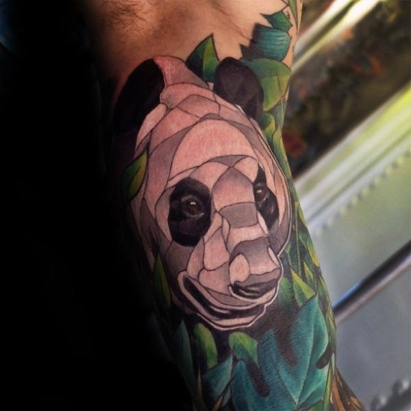 tatouage ours panda 80