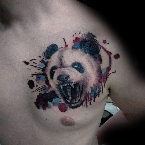 tatouage ours panda 88