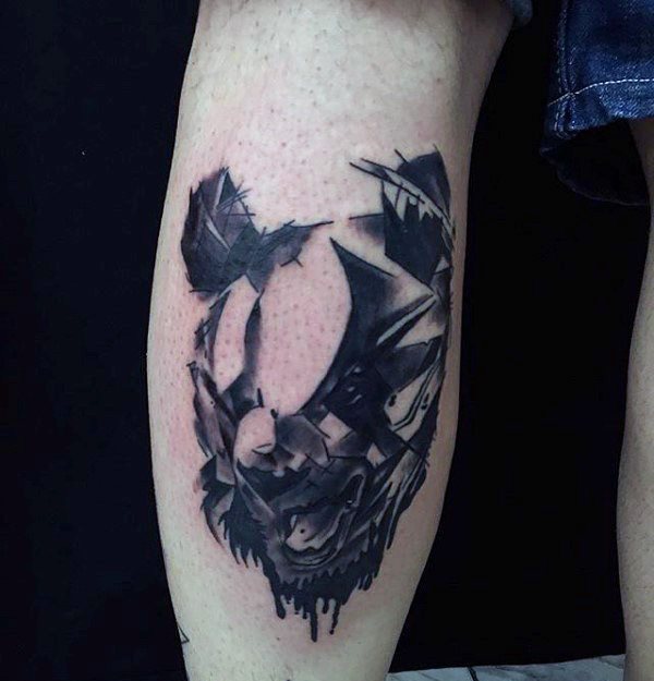 tatouage ours panda 90
