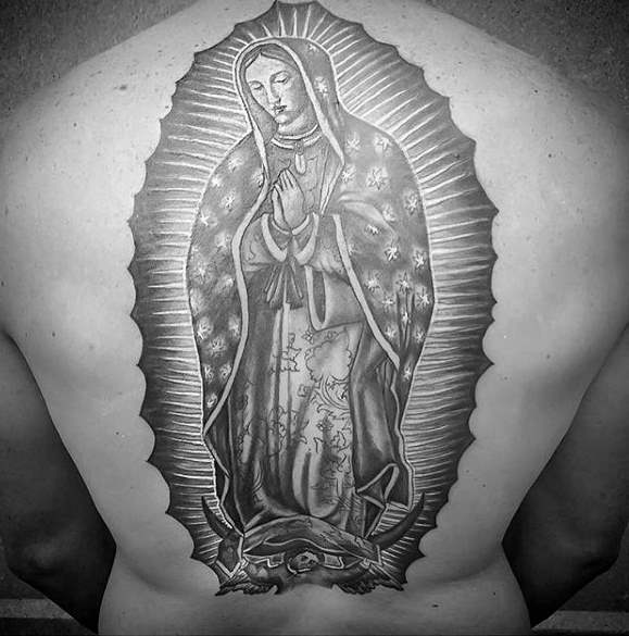 tatouage vierge guadalupe 38