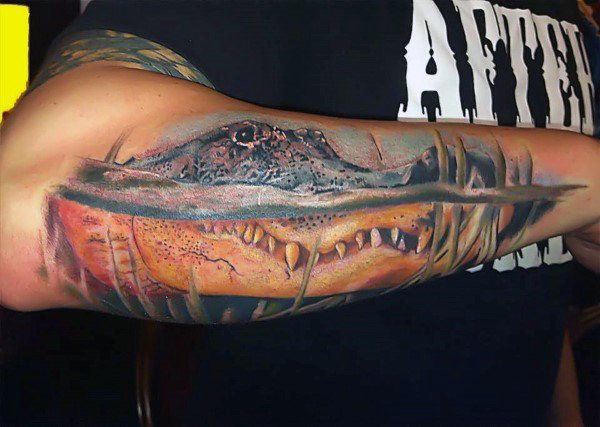 tatouage alligator 104
