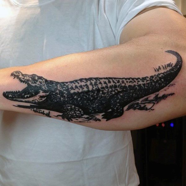 tatouage alligator 122