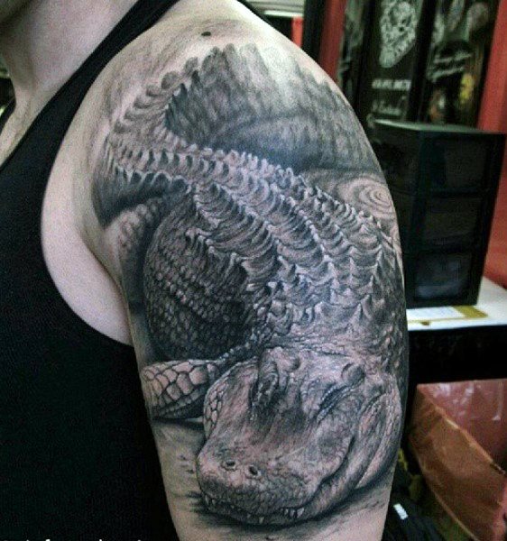 tatouage alligator 130